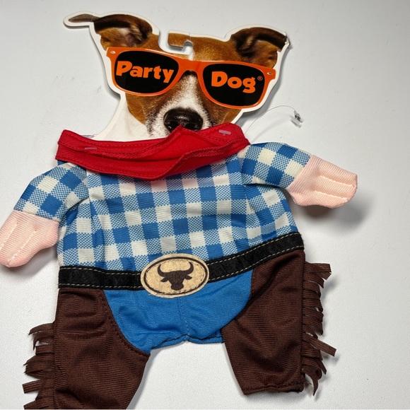 party dog Other - Cowboy Costume for Dogs - Blue and Red